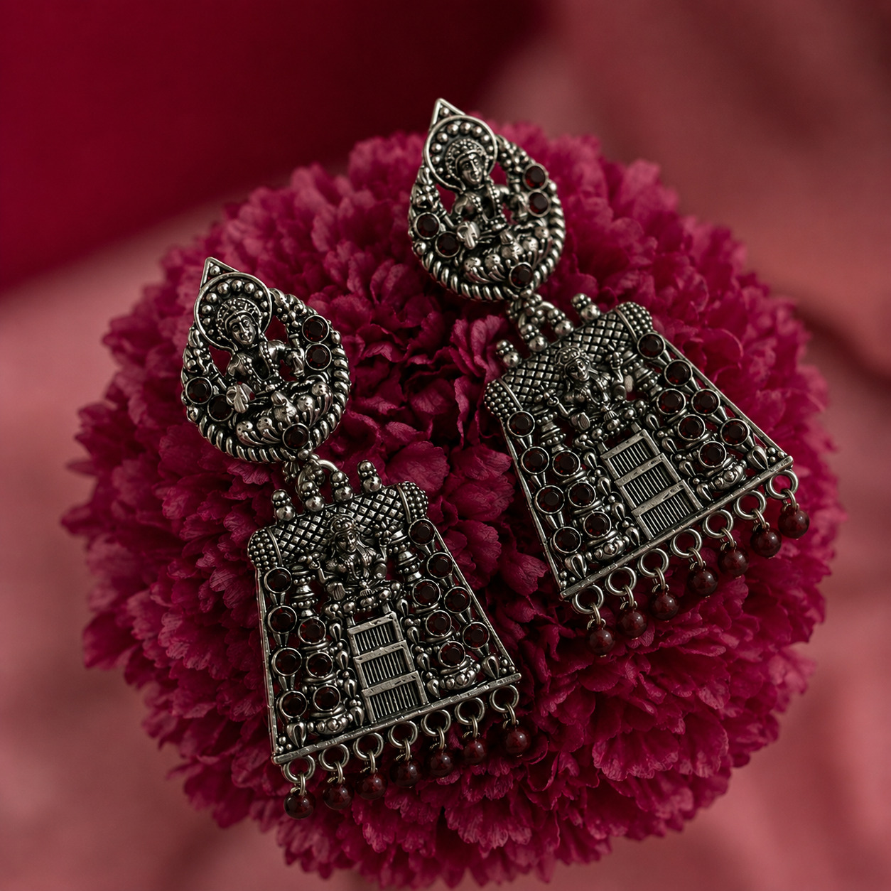 Gajalakshmi Silver Jumkha