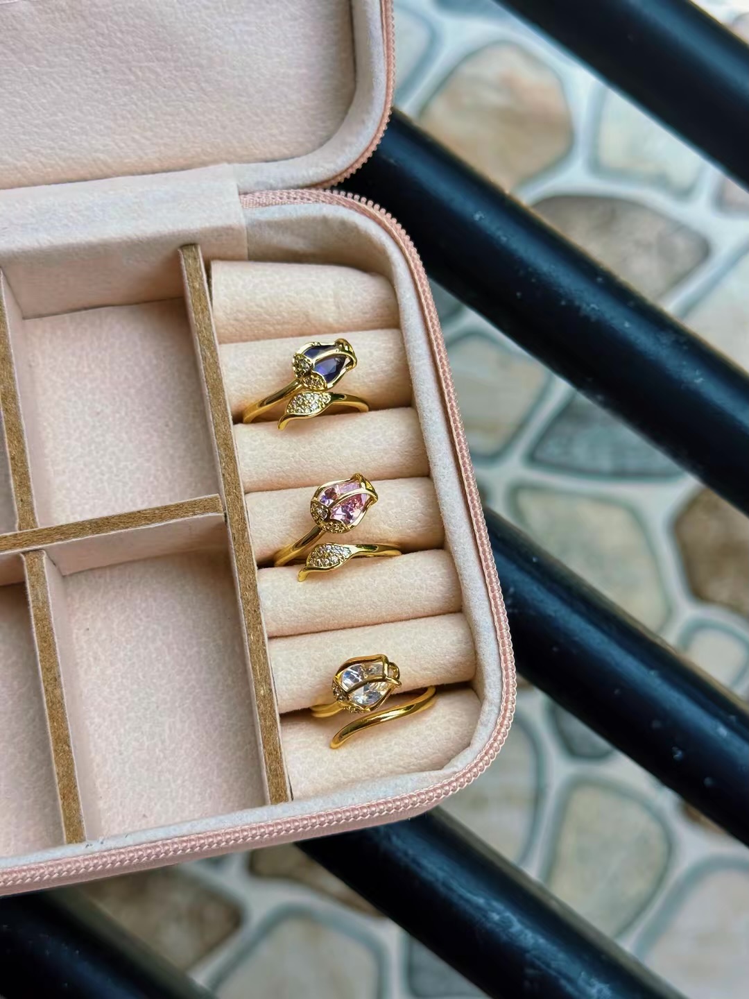 Tulip Adjustable Rings